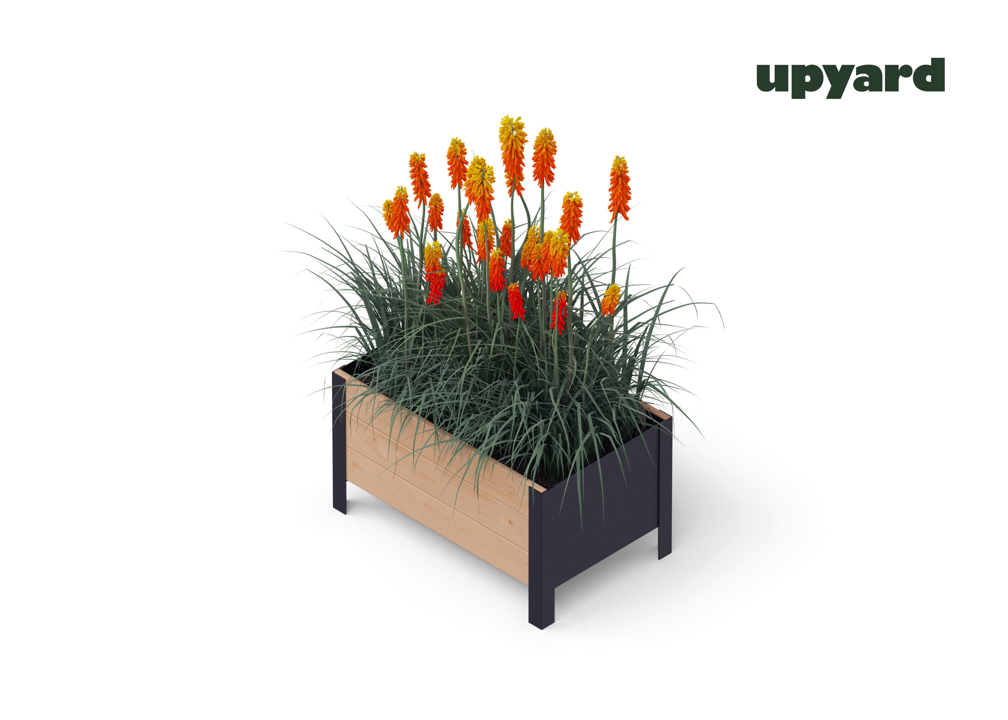 UPYARD Hochbeet MODERN braun Holz B/H/L: ca. 36x32x58 cm MODERN - braun (58,00/36,00/32,00cm) - UPYARD