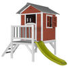 AXI Spielhaus Lodge XL rot B/H/L: ca. 240x189x167 cm Lodge XL - weiß/rot (167,00/240,00/189,00cm) - AXI