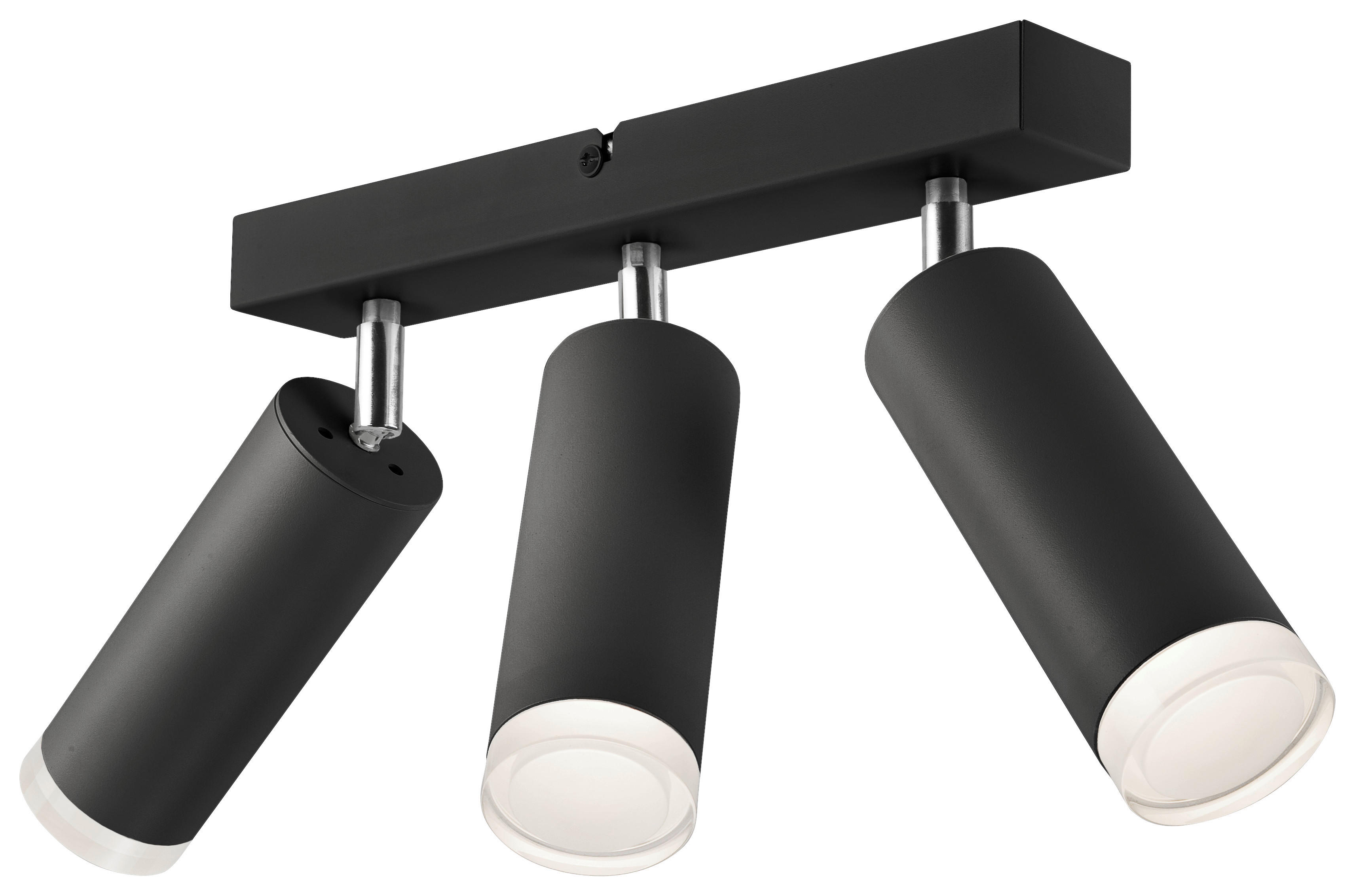 Lamkur Hängeleuchte schwarz Acryl Aluminium Stahl B/H/L: ca. 35x20x38 cm E27 3 Brennstellen Felix - schwarz (38,00/35,00/20,00cm) - Lamkur