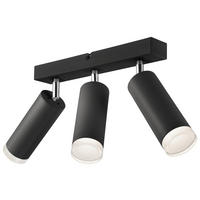 Lamkur Hängeleuchte schwarz Acryl Aluminium Stahl B/H/L: ca. 35x20x38 cm E27 3 Brennstellen Felix - schwarz (38,00/35,00/20,00cm) - Lamkur