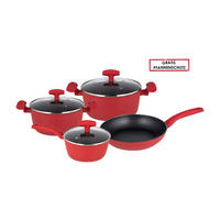 MICHELINO Topfset Nora rot Aluminium 7 tlg. Nora - rot - MICHELINO