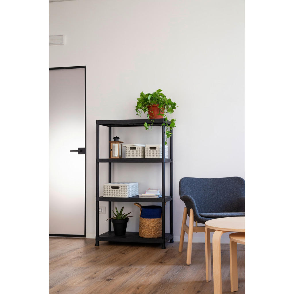 Thumbnail - Toomax Steckregal schwarz Kunststoff B/H/T: ca. 60x180x30 cm