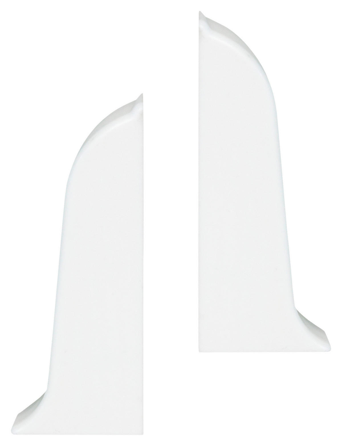 Endkappe weiß B/H/L: ca. 0,9x5,79x2,15 cm Endkappe für Kabelkanal 60mm weiß - weiß (2,15/0,90/5,79cm)