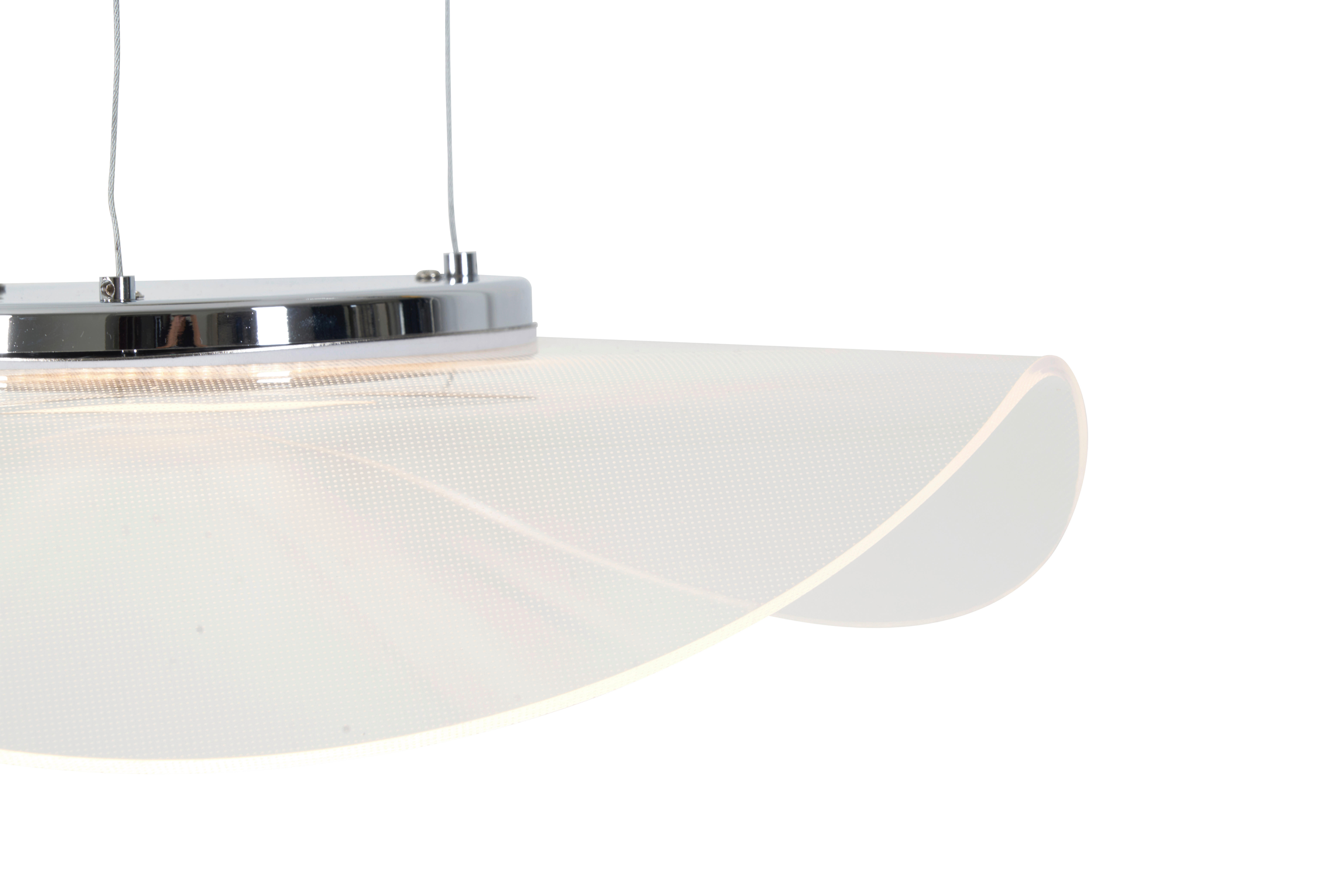 Thumbnail - POCOline LED-Pendelleuchte Amina silber Acryl H/D: ca. 120x48 cm