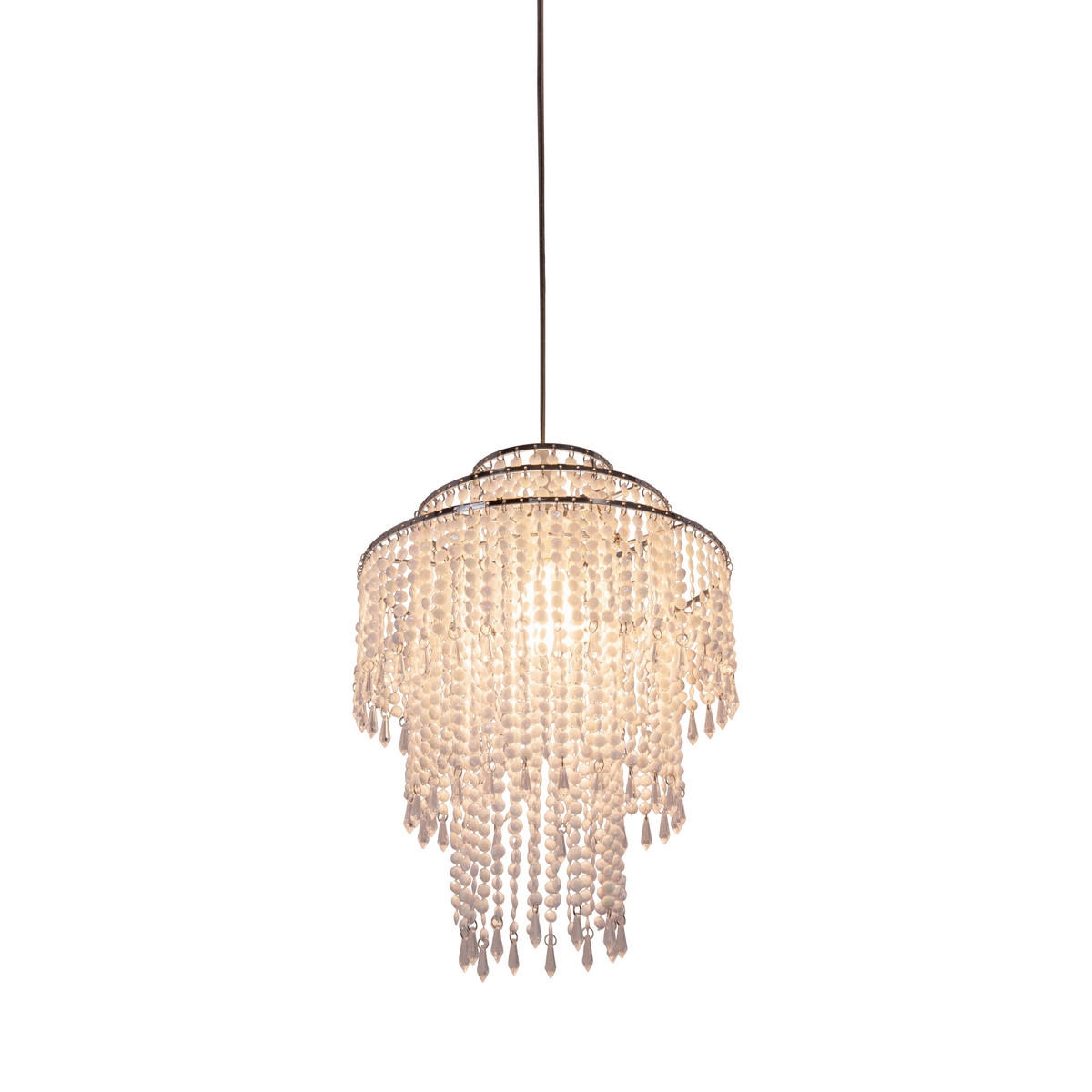 Näve Leuchten Pendelleuchte 7013831 transparent Metall Kunststoff B/H/T: ca. 32x43x32 cm E27 1 Brennstellen Lina - transparent (32,00/43,00/32,00cm) - Näve Leuchten