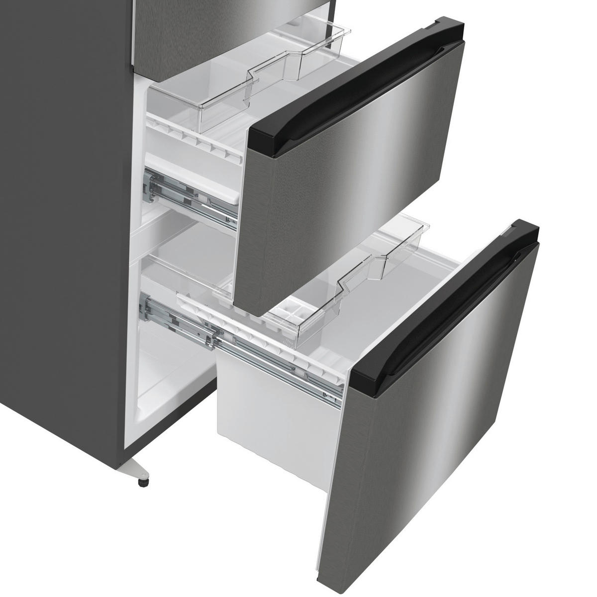 Hisense Kühl-/Gefrierkombination RM469N4ACD Silbergrau Kühl-Gefrierkombi RM469N4ACD - Silbergrau - Hisense