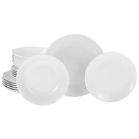 CreaTable Tafelservice Luna weiß Porzellan 18 tlg. Luna - weiß - CreaTable