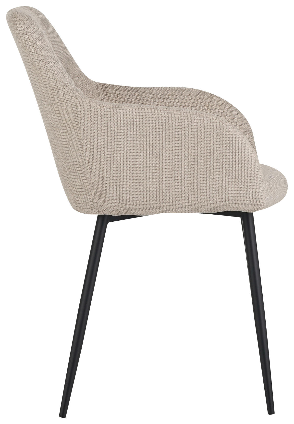 Armlehnstuhl Maria beige Microfaser Webstoff B/H/T: ca. 55x84x61 cm Maria - beige (55,00/84,00/61,00cm) - Hela