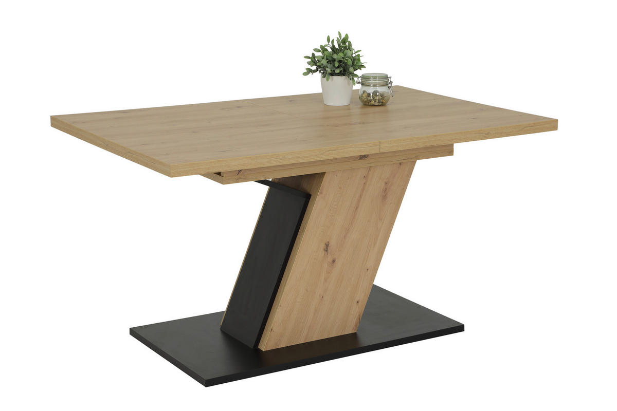 Essgruppe Gesa II Eiche anthrazit Holzwerkstoff B/H/T: ca. 180x76x90 cm Gesa II - Eiche/anthrazit (180,00/76,00/90,00cm) - Hela