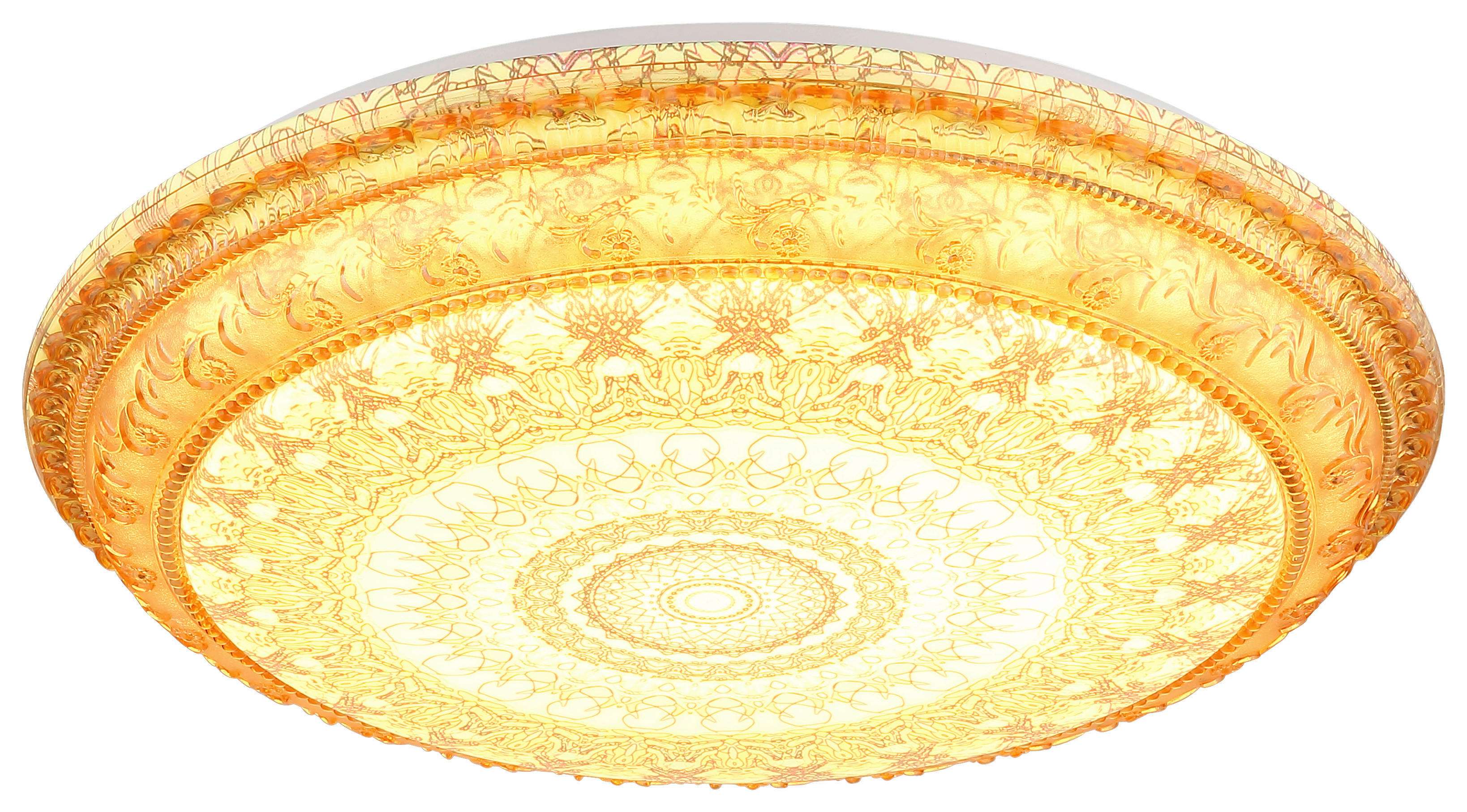 LED-Deckenleuchte braun Metall Kunststoff H/D: ca. 8,5x39 cm LED-Deckenleuchte_Lazaro - braun (39,00/8,50cm)