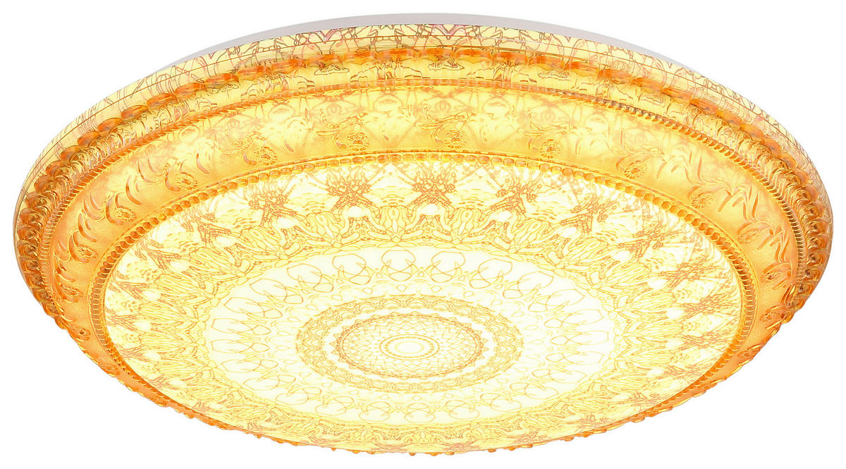 LED-Deckenleuchte braun Metall Kunststoff H/D: ca. 8,5x39 cm LED-Deckenleuchte_Lazaro - braun (39,00/8,50cm)