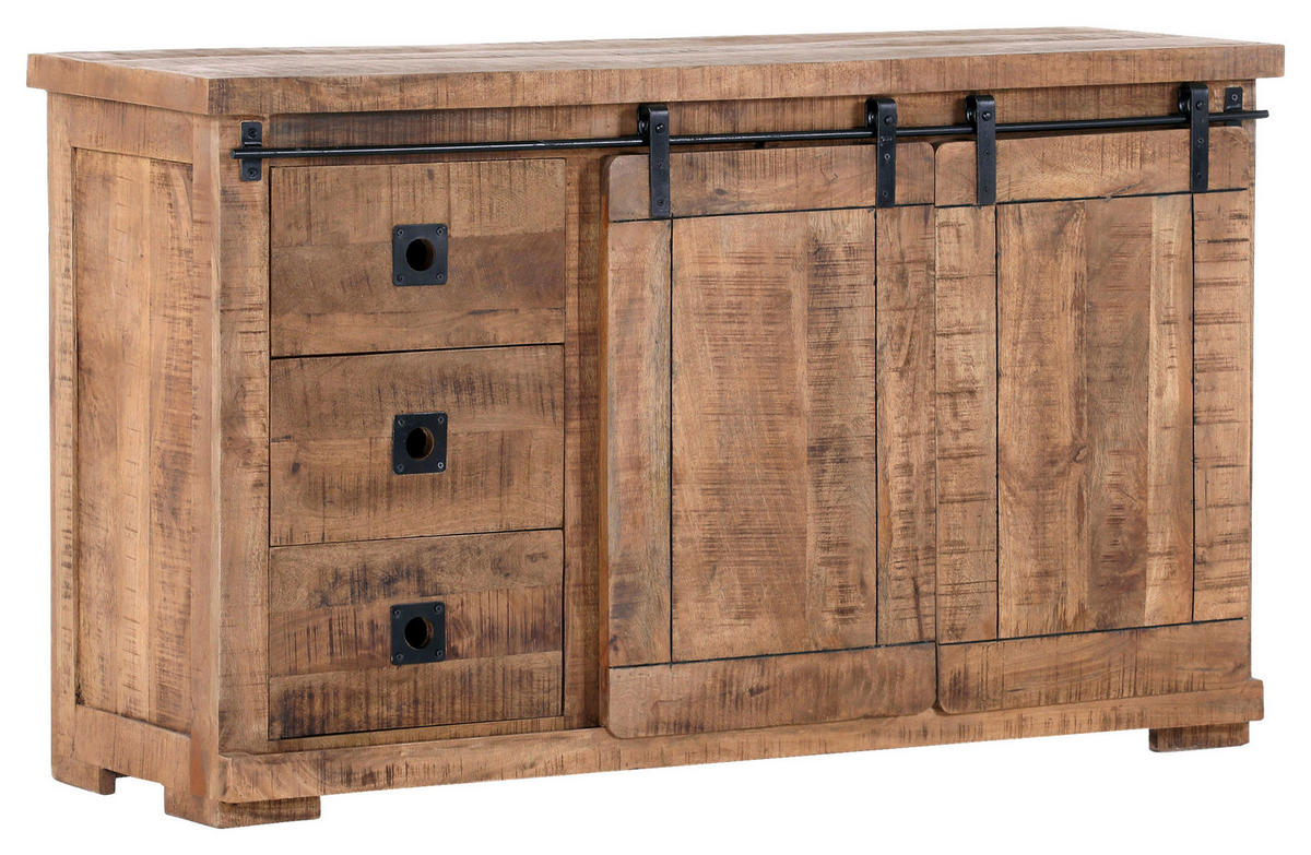Sideboard Kongo sägerau natur B/H/T: ca. 145x85x47 cm Kongo - natur/sägerau (145,00/85,00/47,00cm)