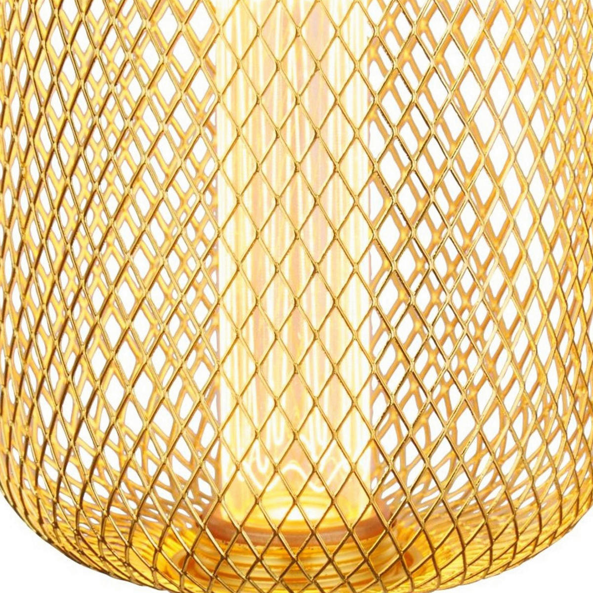 Searchlight Leuchtmittel E27 Wire Mesh - gold (10,00/10,00/16,50cm) - Searchlight