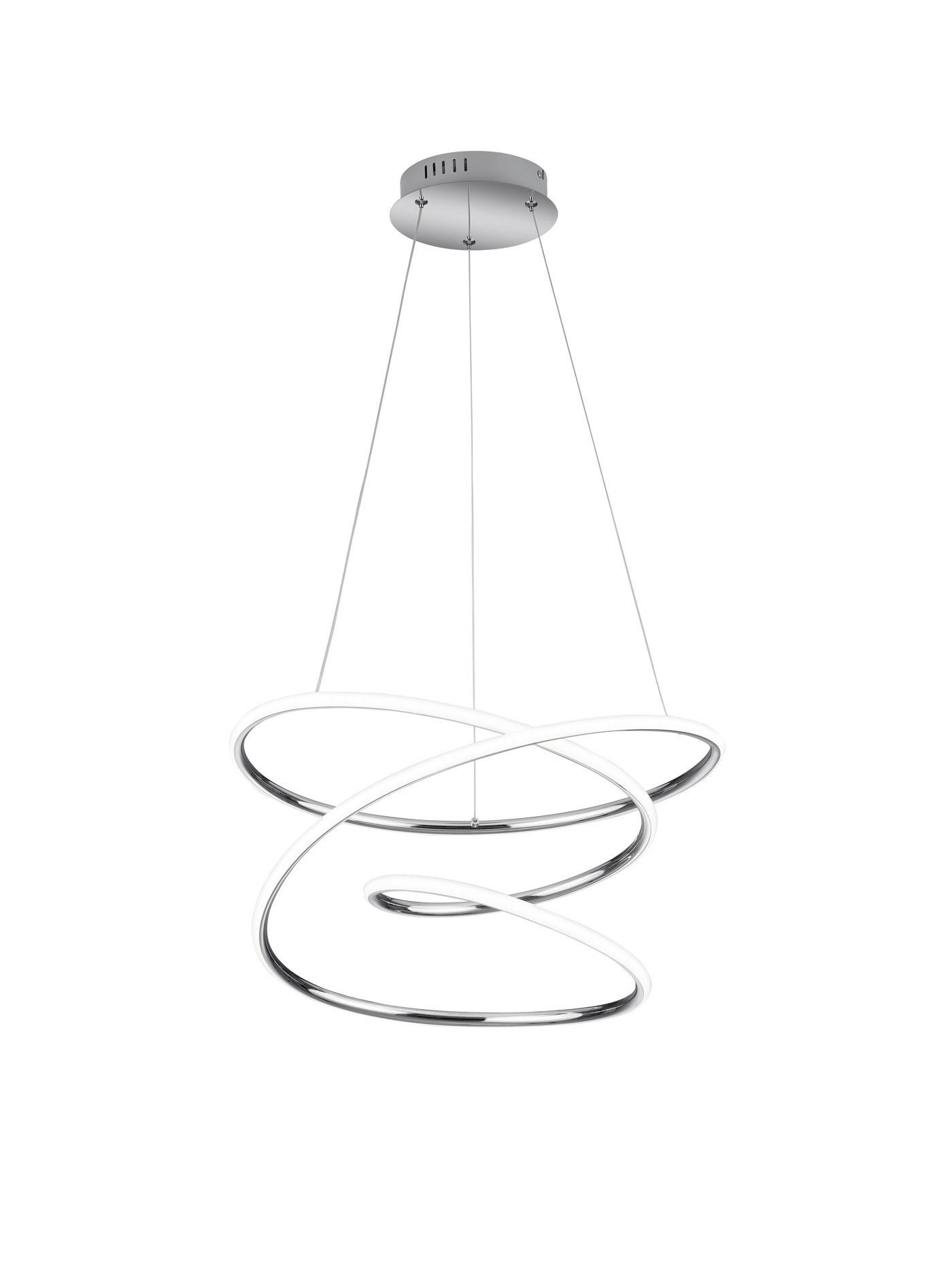 Reality Pendelleuchte  R37051106 Bologna Chrom Metall H/D: ca. 150x50 cm 1.0 Brennstellen Bologna - Chrom (50,00/150,00cm) - Reality
