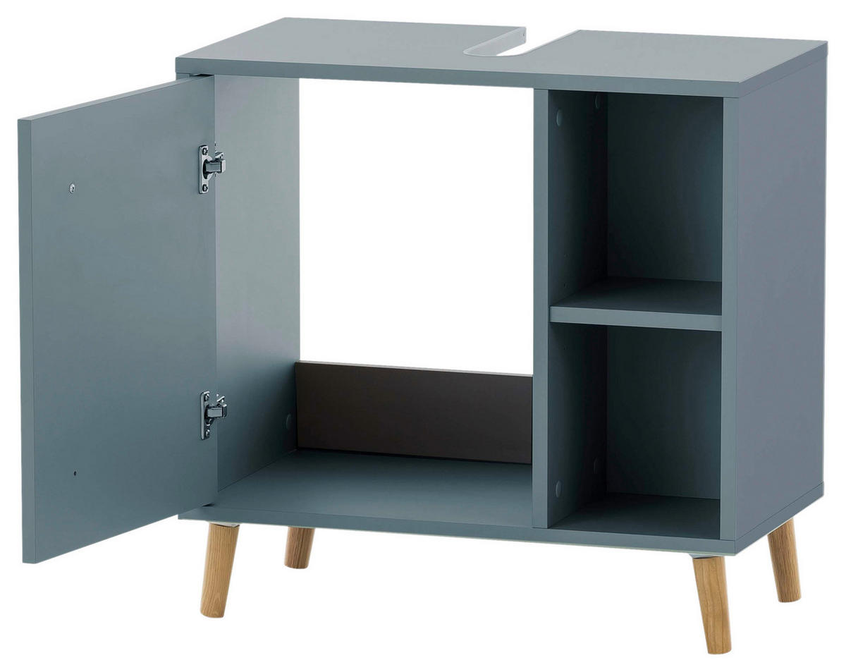 Waschbeckenunterschrank Bjarne Fjordblau B/H/T: ca. 60,2x59,3x33 cm Bjarne - Fjordblau (60,20/59,30/33,00cm) - Möbelpartner