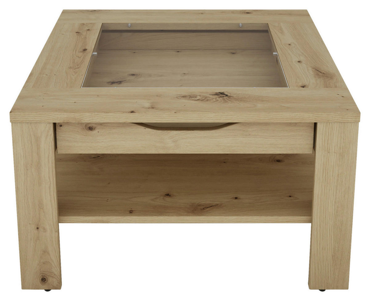 Couchtisch RALPH Eiche Artisan Nachbildung B/H/T: ca. 67x43x67 cm RALPH - Eiche (67,00/43,00/67,00cm) - byLIVING