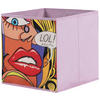 Stoffbox Stoffbox rosa B/H/T: ca. 32x32x32 cm Stoffbox - rosa (32,00/32,00/32,00cm)