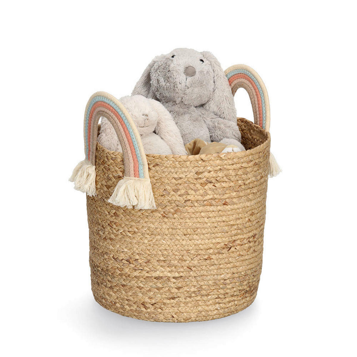 Zeller Korb Rainbow multicolor Baumwolle B/H/L: ca. 35x34x35 cm Rainbow - multicolor (35,00/35,00/34,00cm) - Zeller