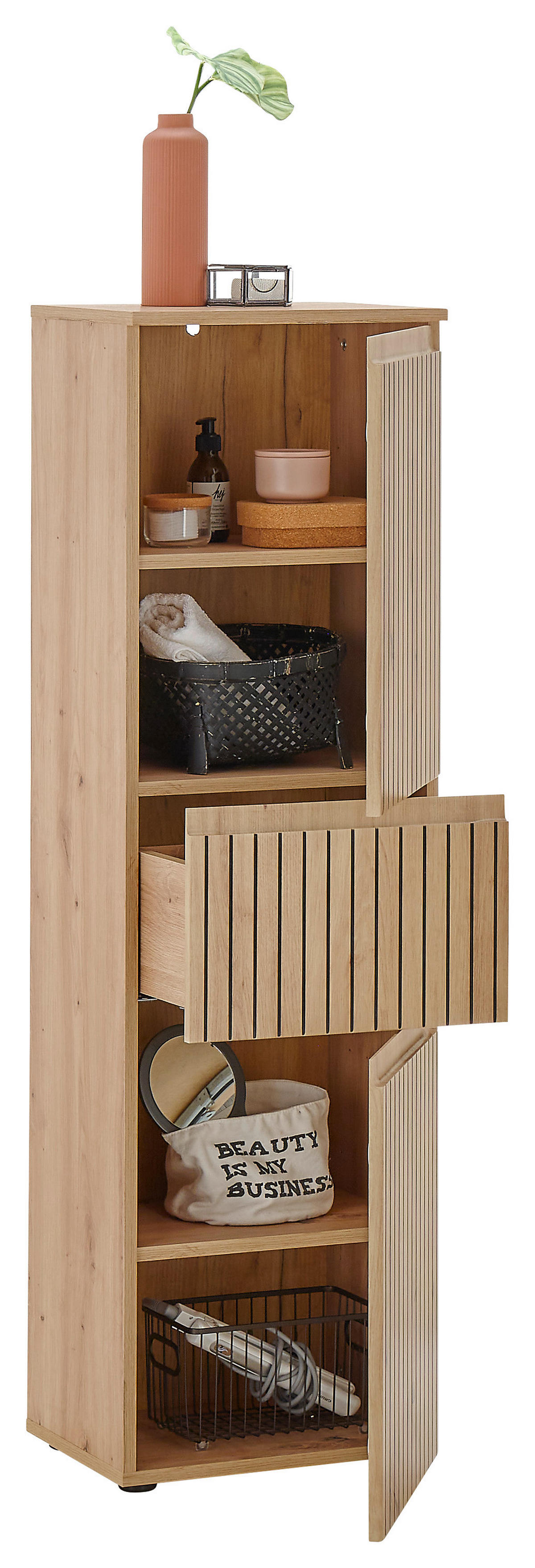 Midischrank Austin Artisan Oak Nachbildung B/H/T: ca. 40x136x31 cm Austin - (40,00/136,00/31,00cm)