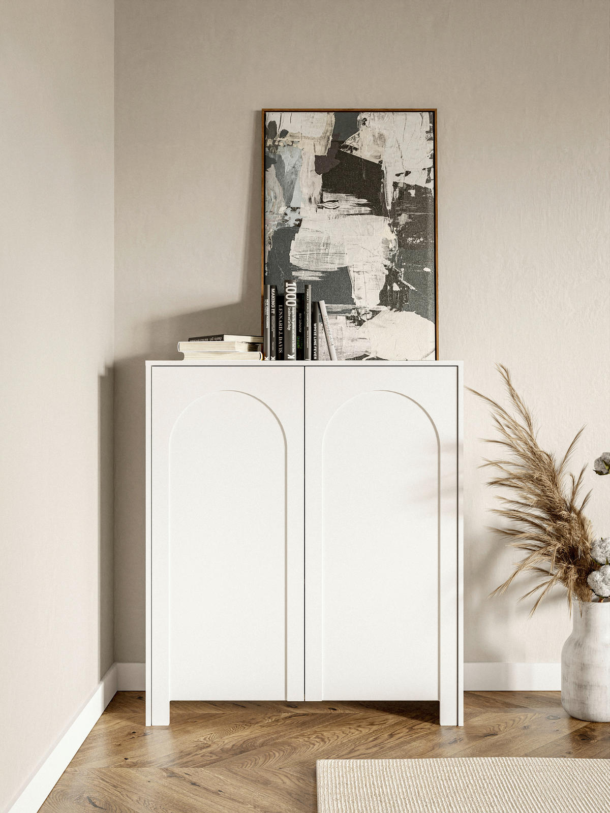 Kommode ARCO weiß B/H/T: ca. 100x117x35 cm ARCO - weiß (100,00/117,00/35,00cm) - WIPMEB