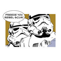 Komar Poster Star Wars Classic Comic Quote Storm Star Wars - Intro B/L: ca. 70x50 cm Star Wars Classic Comic Quote Storm - (70,00/50,00cm) - Komar