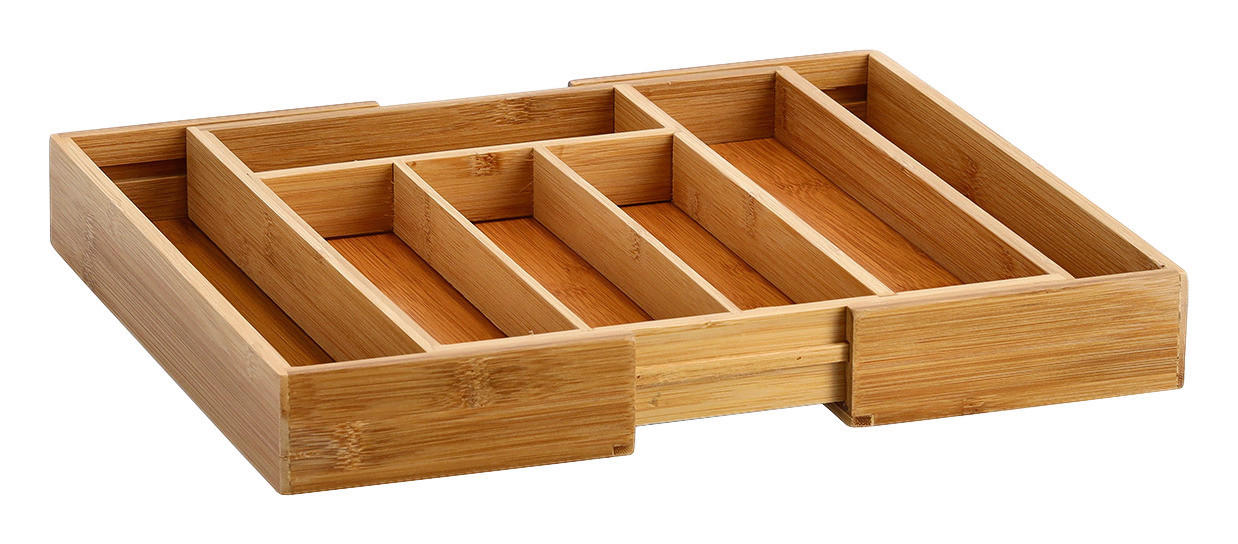 Zeller Besteckkasten ausziehbar natur Bambus B/H/L: ca. 29x5x33,5 cm Besteckkasten_ausziehbar - natur (33,50/29,00/5,00cm) - Zeller