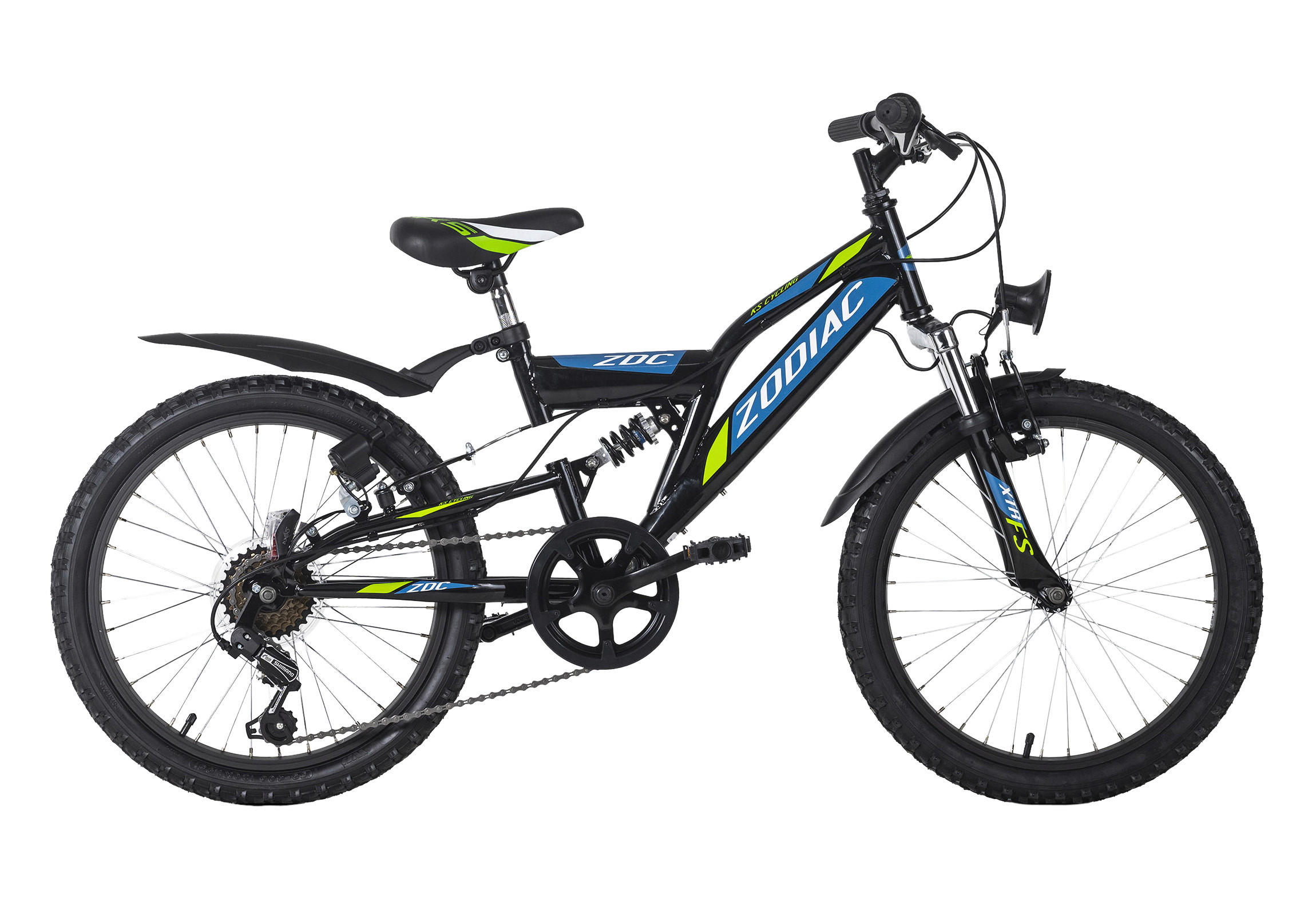 KS-Cycling Kinderrad Zodiac 666K  20 Zoll Rahmenhöhe 31 cm 6 Gänge schwarz schwarz ca. 20 Zoll