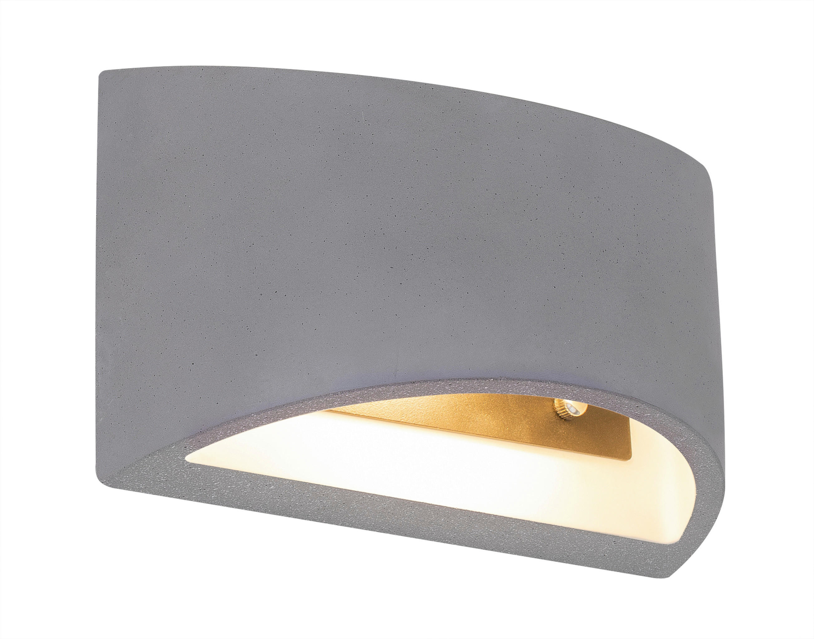 GLOBO Wandleuchte grau Beton B/H: ca. 20x12 cm 1 Brennstellen TIMO - grau (20,00/12,00cm) - GLOBO