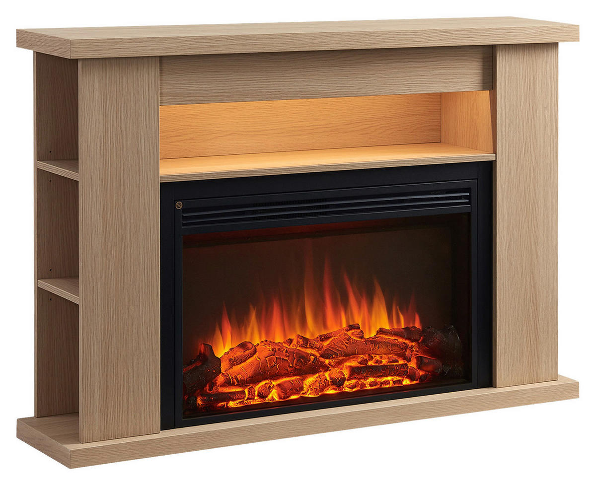 Balderia Elektrischer-Kamin Ruby EF376A-MT376E-NO braun B/H/L: ca. 28x88x130 cm ca. 2000 W Elektro-Kamin Ruby - braun (130,00/28,00/88,00cm) - Balderia