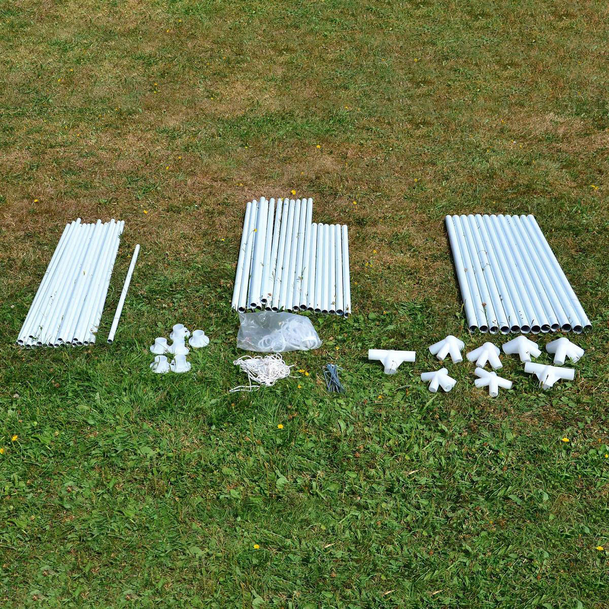 VCM Pavillon weiß Polyester-Mischgewebe B/H/L: ca. 600x197x300 cm Pavillon - weiß (300,00/600,00/197,00cm) - VCM
