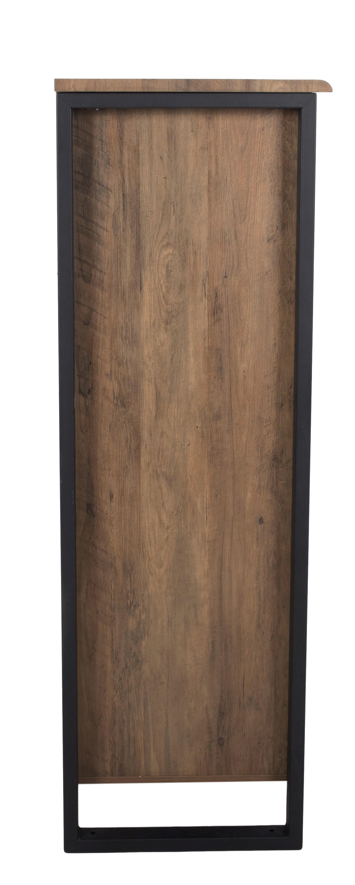 Highboard Ute Akazie Nachbildung schwarz MDF B/H/T: ca. 100x130x45 cm Ute - schwarz (100,00/130,00/45,00cm)