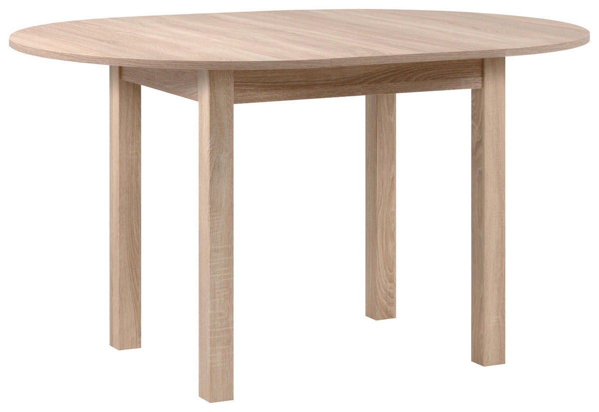 Esstisch Coburg Eiche Sonoma Optik schwarz D: ca. 100 cm Coburg - Eiche/schwarz (100,00cm)