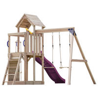AXI Spielturm Moos lila B/H/L: ca. 342x267x375 cm Moos - lila/braun (375,00/342,00/267,00cm) - AXI