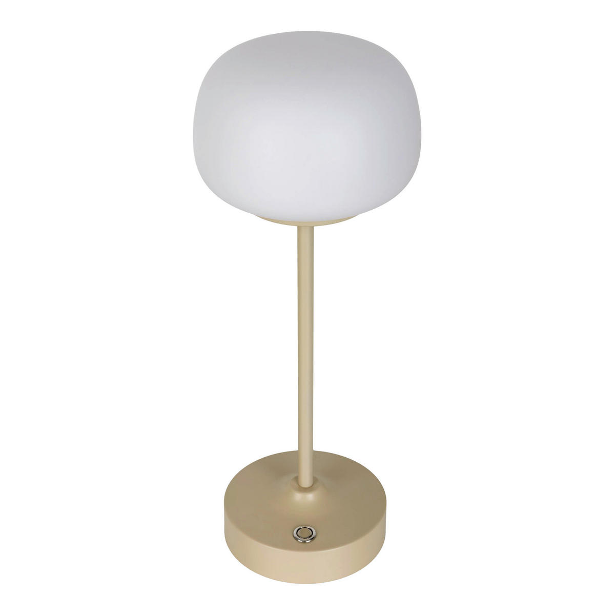 Näve Leuchten LED-Tischleuchte beige Metall Glas B/H/T/D: ca. 10,5x30x10,5x10,5 cm PINA - beige (10,50/30,00/10,50cm) - Näve Leuchten