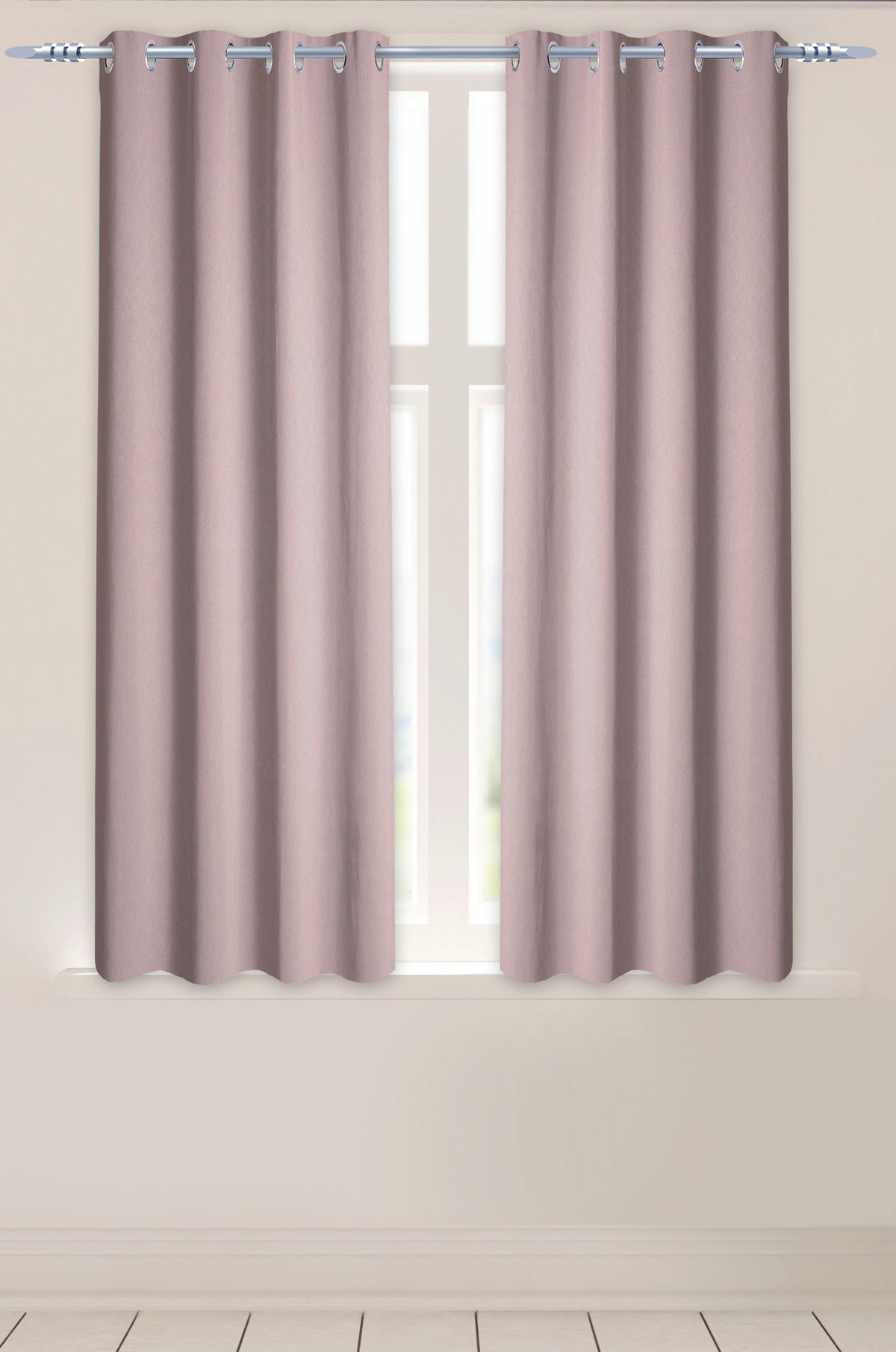 Verdunklungsvorhang Larius rosé B/L: ca. 140x175 cm Larius - rosé (140,00/175,00cm)