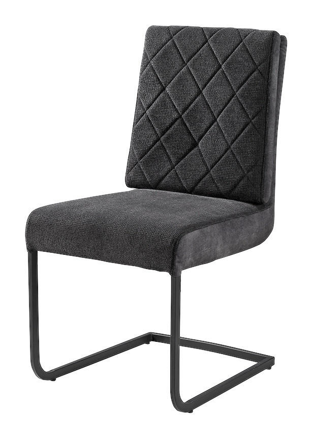 Schwingstuhl  anthrazit Webstoff B/H/T: ca. 47x96x61 cm Petra_Schwingstuhl - schwarz/anthrazit (47,00/96,00/61,00cm)