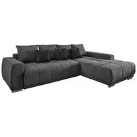 Ecksofa MM311 mud Velourstoff B/H/T: ca. 280x92x204 cm MM311 - mud/silber (280,00/92,00/204,00cm)