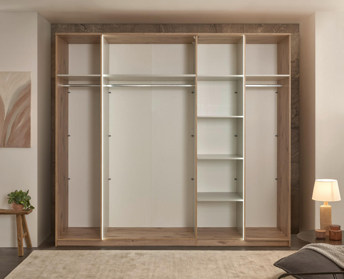 Kleiderschrank Moledo Eiche Viking Nachbildung B/H/T: ca. 251x227x60 cm Moledo - (251,00/227,00/60,00cm)