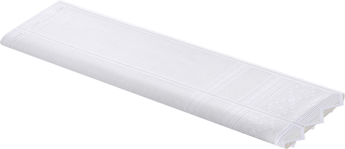Scheibengardinen-Meterware weiß H: ca. 60 cm Scheibengardine - weiß (60,00cm)