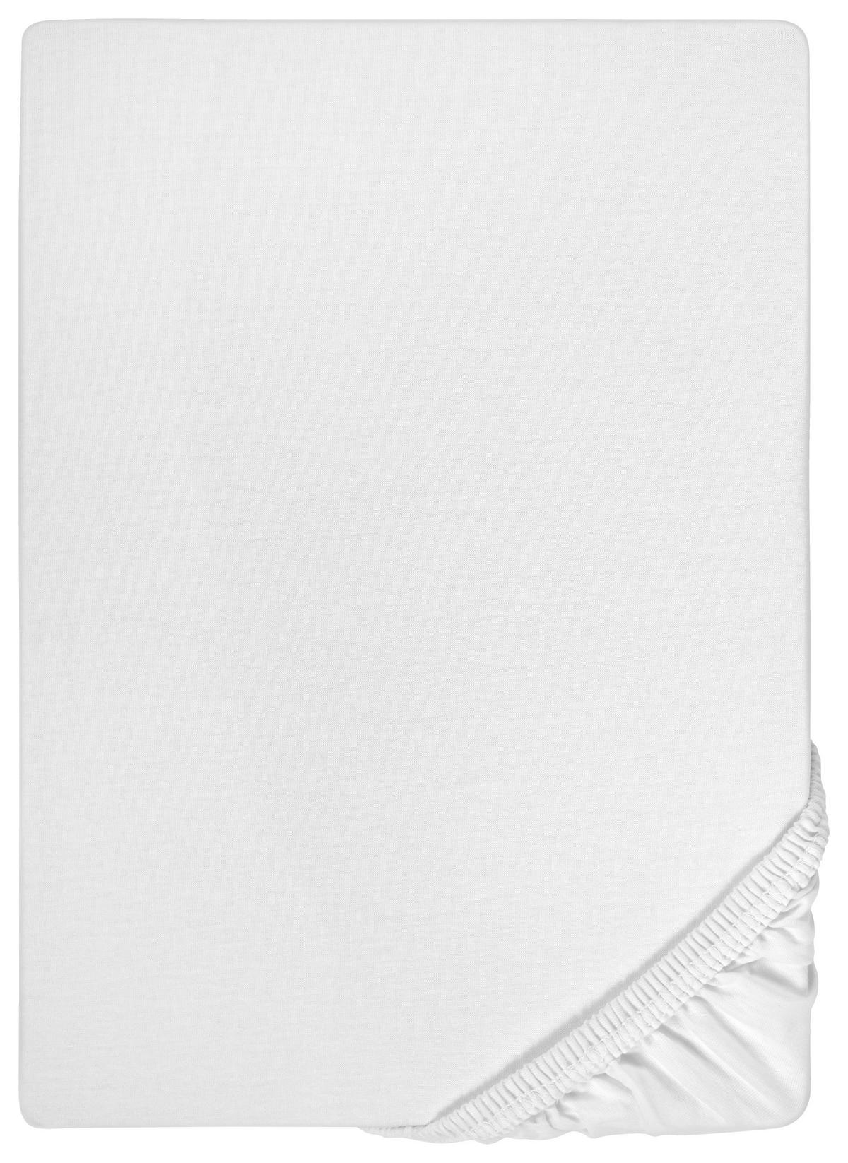 Boxspring Spannbetttuch Boxspring-Spannbetttuch weiß - weiß (200,00/180,00/40,00cm) - POCOline