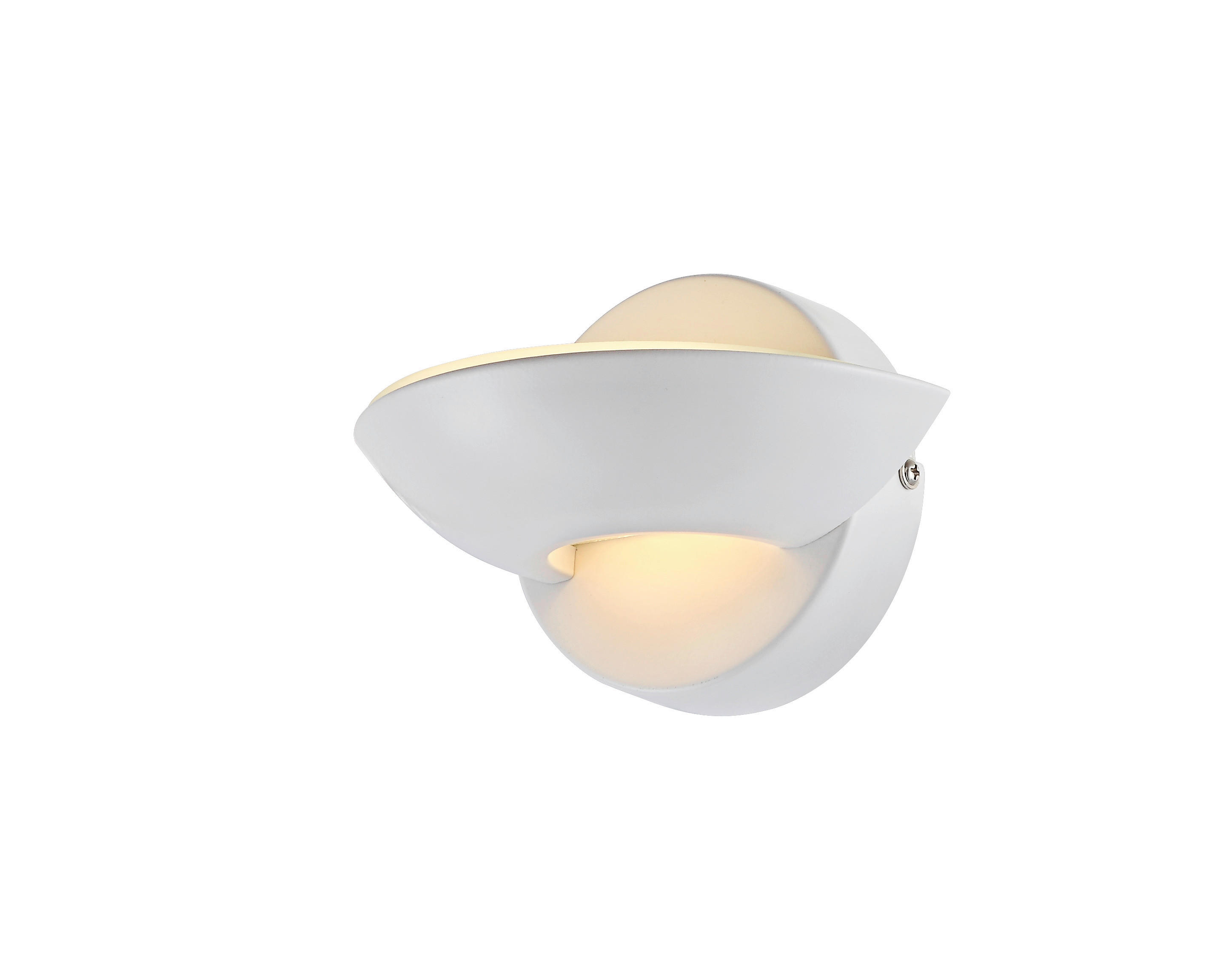 GLOBO LED-Wandleuchte weiß Glas Metall B/H: ca. 16,5x11 cm SAMMY - weiß (16,50/11,00cm) - GLOBO