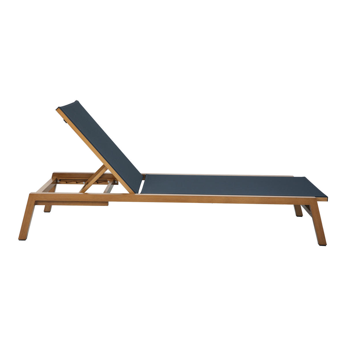 AXI Outdoor Living Gartenliege Logan braun Textil B/H/L: ca. 70x30x193 cm Logan - braun/grau (193,00/70,00/30,00cm) - AXI Outdoor Living