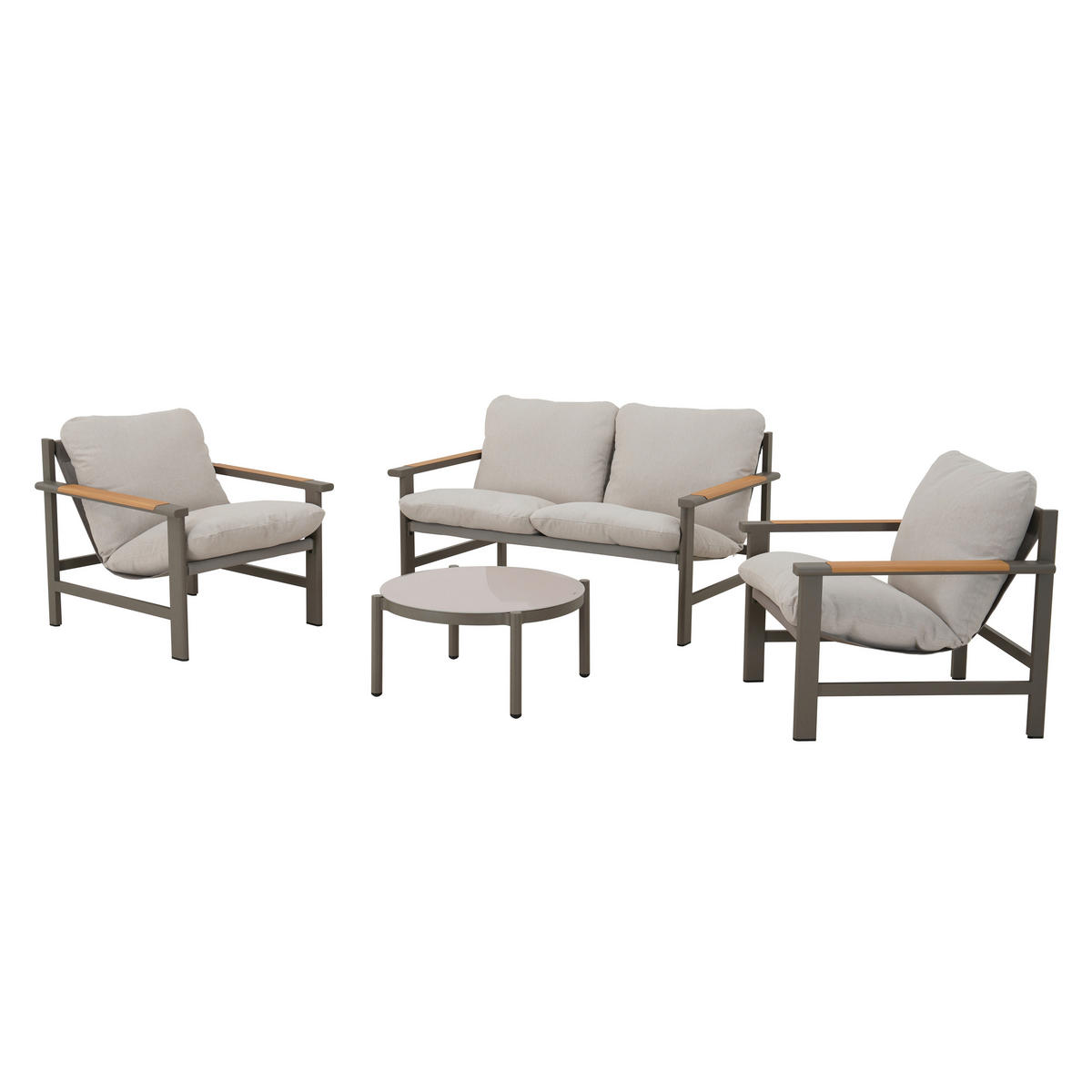 POCOline Gartensitzgruppe Kos grau Alu Kos - grau - POCOline