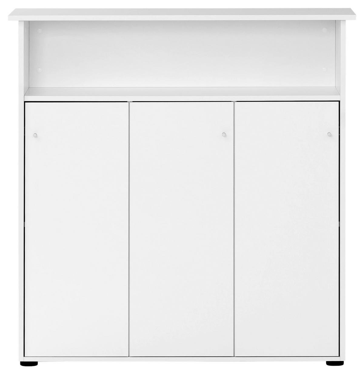 Konsolentisch Serie 400 weiß matt B/H/T: ca. 107x111x44 cm Serie 400 - weiß (107,00/111,00/44,00cm) - Möbelpartner