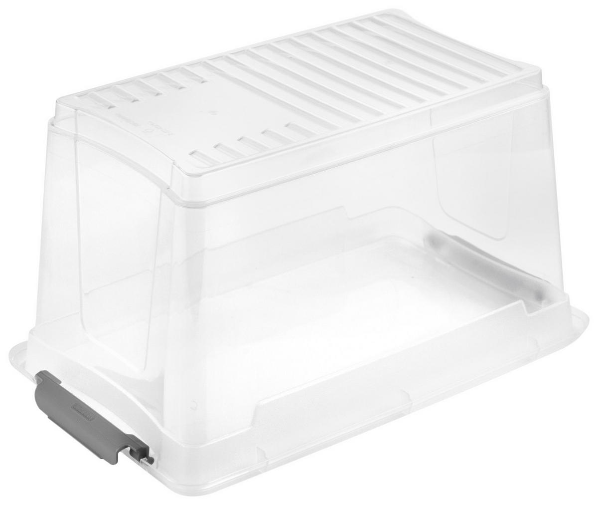 Aufbewahrungsbox transparent B/H/L: ca. 18,5x16x28,5 cm Clipbox_Leonie 5,4l - transparent (28,50/18,50/16,00cm)