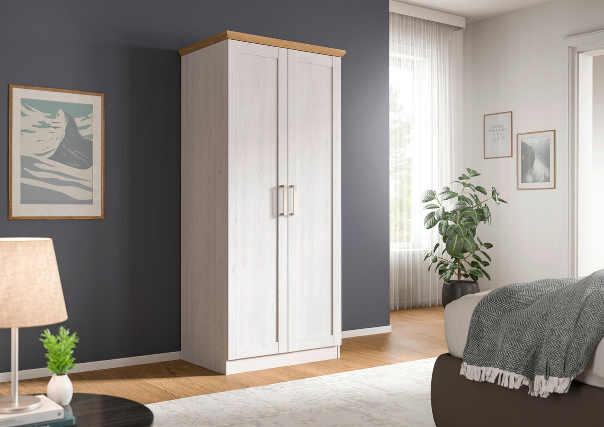 Kleiderschrank FLORENZ Sibiu Lärche Nachbildung Eiche Artisan Nachbildung B/H/T: ca. 84x184x54 cm FLORENZ - Eiche (84,00/184,00/54,00cm) - xonox.home