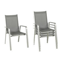 Acamp Stapelsessel Urban 4er Set Graphit Aluminium B/H/T: ca. 69x97x62 cm Urban 4er Set - Graphit (69,00/97,00/62,00cm) - Acamp