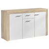 Kommode Focus Eiche Sonoma Nachbildung weiß B/H/T: ca. 134x79x39 cm Focus - Eiche/weiß (134,00/79,00/39,00cm)
