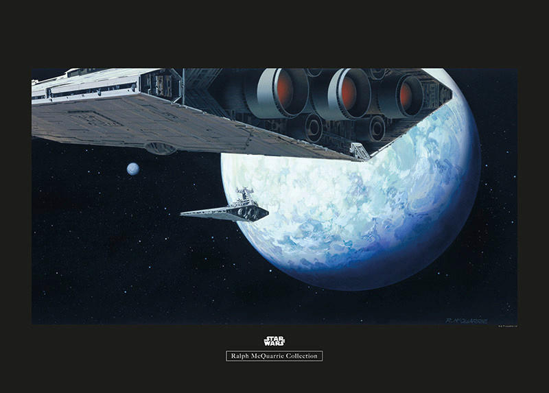 Komar Poster Star Wars Classic RMQ Hoth Orbit Star Wars B/L: ca. 70x50 cm günstig online kaufen