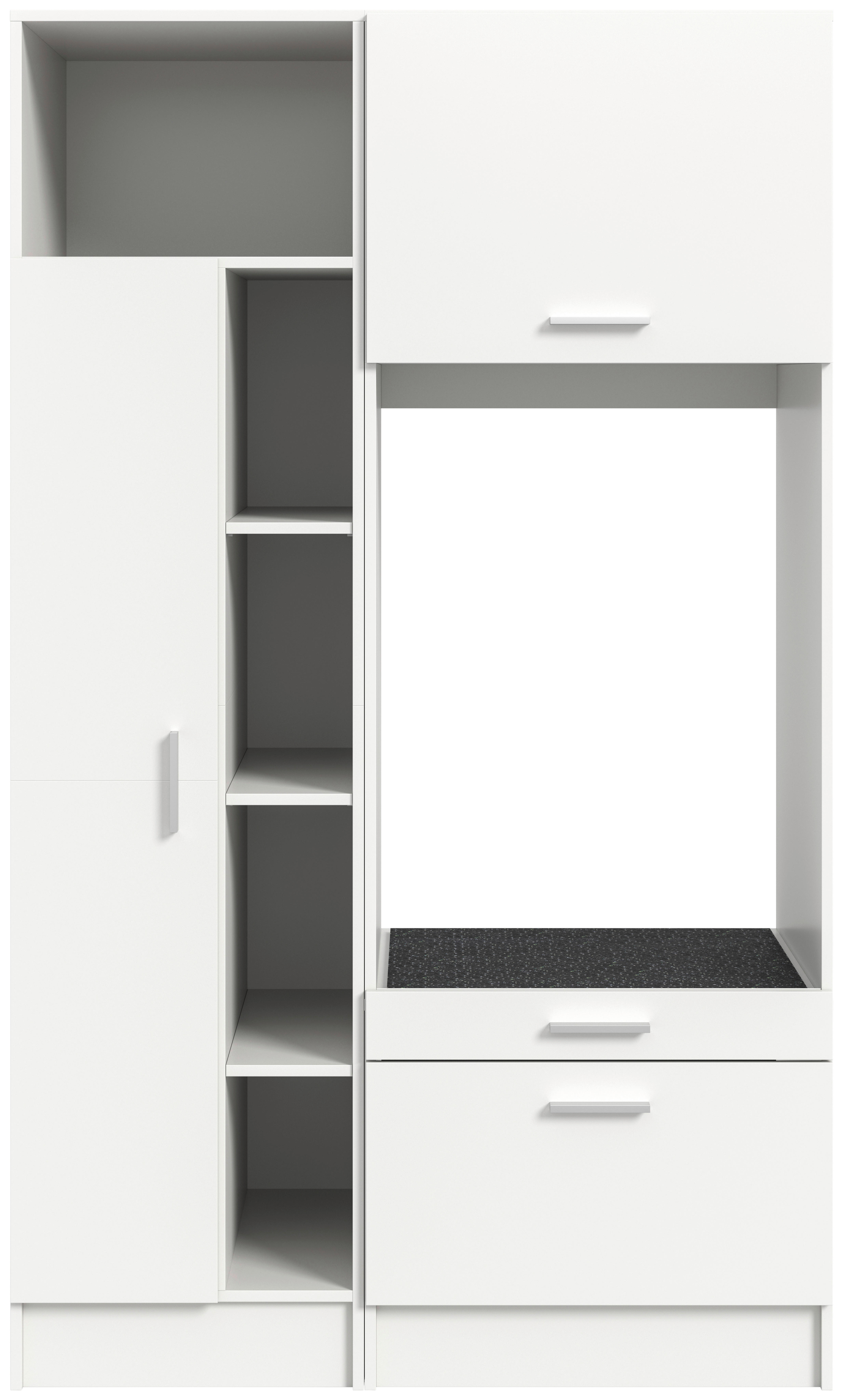 Waschmaschinenumbauschrank Free weiß B/H/T: ca. 116x195x68 cm Free - weiß (116,00/195,00/68,00cm) - xonox.home